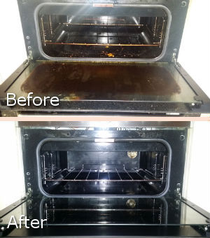 Oven Cleaning Before and After